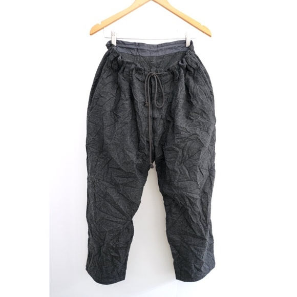 Yohji Yamamoto -  AW16 Wool-Blend Textured Pants - Picture 1 of 16